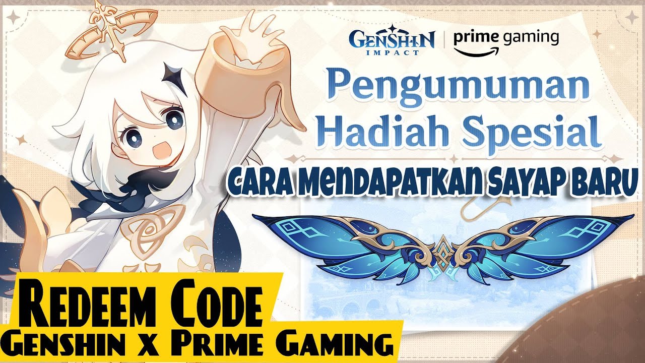 Cara Mendapatkan Redeem Code & Sayap Wings of the Starlit Feast Genshin  Impact x Prime Gaming 