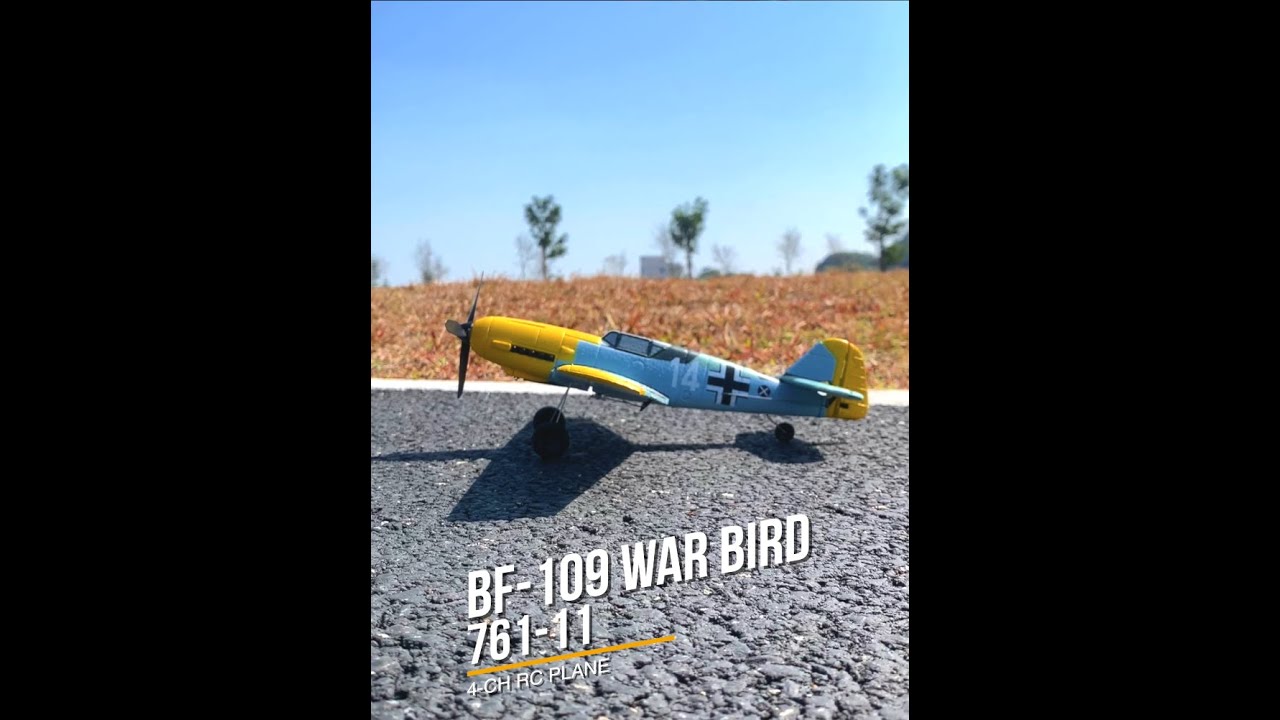 VOLANTEXRC BF 109 - 4CH RC Warbird RC Avion RTF avec Système de