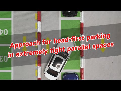 Approach for head-first parking in extremely tight parallel spaces