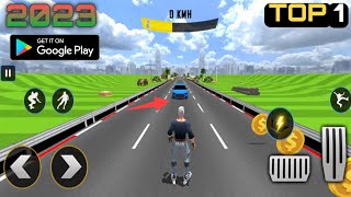 Sky Roller Skate Stunt Games | Skating game video | On Android phone | #games screenshot 3