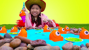 Giả vờ chơi câu cá và cắm trại vời Wendy ! Các hoạt động mang tính chất gia đình vui vẻ