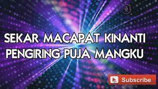 Kidung Hindu Jawa Sekar Macapat Kinanti Untuk Pengiring Puja Mangku