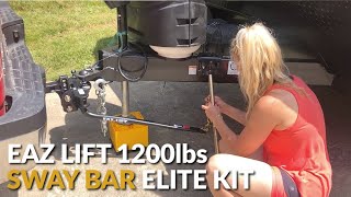 RV Life | EAZ LIFT 1200 lbs Kit | Weight Distribution Hitch | Sway Bars | Installation & Assembly