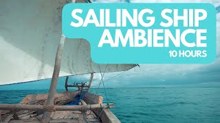 10 Hours | Sailing Ship Ambience • A Soothing Voyage Across the Sea screenshot 3