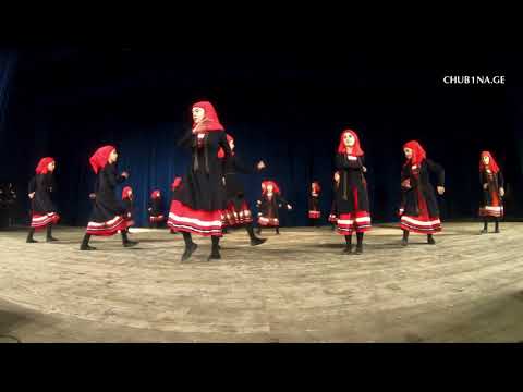 ანსამბლი ,,რუსთაველები\"  ცეკვა ქალ-ვაჟთა მთიულური
