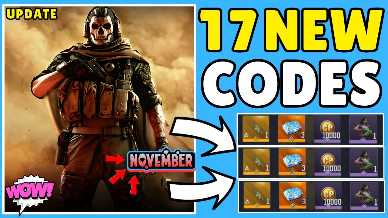 *NEW* CODM REDEEM CODE NOVEMBER 2025 | CALL OF DUTY MOBILE 9 NEW REDEEM ...
