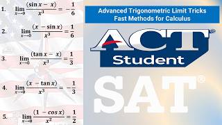 ADVANCE TRIGONOMETRIC LIMIT TRICKS  PART 5