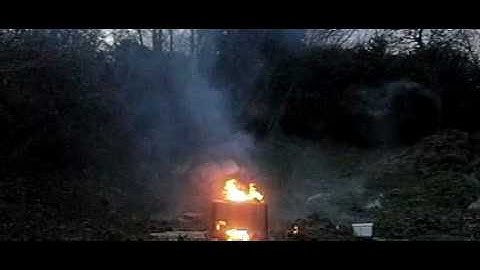 deoderant can exploding with fire ball, casio exilim ex-f1 slowmotion 600fps bomb