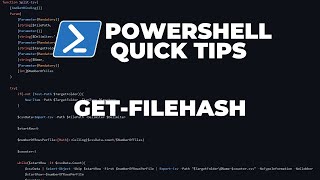 PowerShell Quick Tips : Get-FileHash