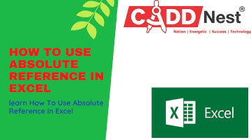 CADD Nest How To Use Absolute Cell Reference in excel