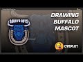 Drawing Buffalo Mascot Logo Oyeplot