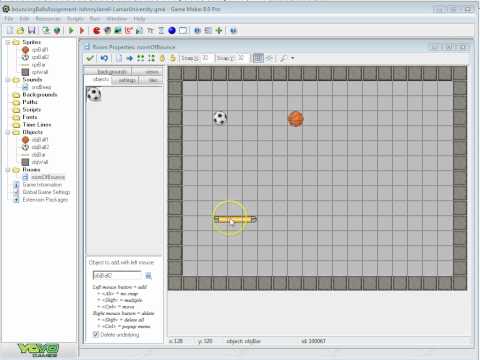 Unit 2-Bouncing Balls Assignment-Gamemaker 8