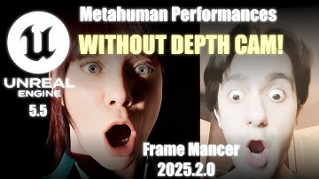 Unreal Engine 5.5 Frame Mancer 2025.2.0 MH Animator Using Any Video! #metahuman #mocap #performance