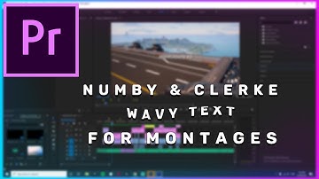How to Create Wavy Text For Highlights Like Numby and Clerke In Premiere Pro! (Mitr0, Ops, Mongraal)