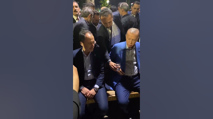 Cumhurbaşkanı Erdoğan güvenlik sebebi ile sadece oğlunun elinden su içti