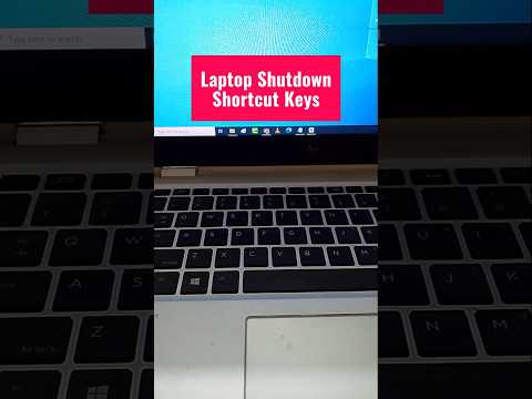 how to turn off laptop using keyboard