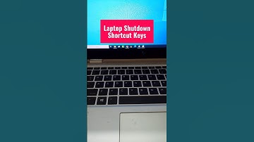 how to turn off laptop using keyboard