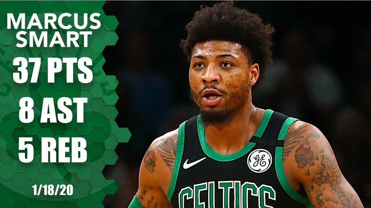 Marcus Smart sets Celtics record for 3 pointers in a game  2019 20 NBA Highlights