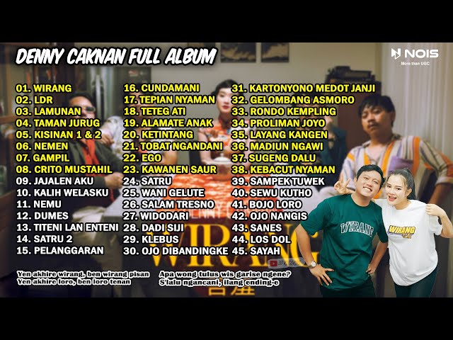 DANGDUT KOPLO TERBARU 2024 | DENNY CAKNAN FULL ALBUM TERBARU 2024 WIRANG, LDR class=