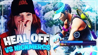 HEAL OFF VS NICKMERCS IN POP UP CUP! (Fortnite: Battle Royale) | KittyPlays
