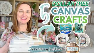 5 Simple Dollar Tree Canvas Crafts & Hacks to Try
