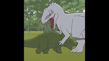 Indominus Rex vs T-Rex ... | Jurassic World Animation #shorts