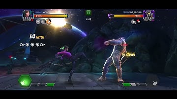 MCoC Kate Bishop vs Destroyer on node 23 (ebb flow intercept, sadist)