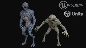 Alien monster2 3d model preview