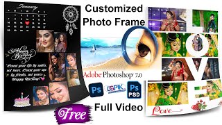 Wedding Anniversary Customized Photo Frame in Photoshop 7.0 with Frame PSD Free screenshot 4