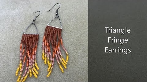 Triangle Fringe Earrings
