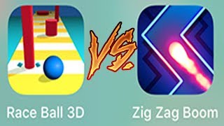 Race Ball 3D vs Zig Zag Boom - iPad Gameplay screenshot 4