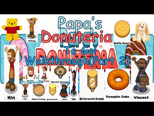 Papa's Donuteria To Go! Rank 3 Unlock Sprinks the Clown + Long