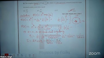 Mathematical Physics Solution | NET-JRF Physics March- 2025