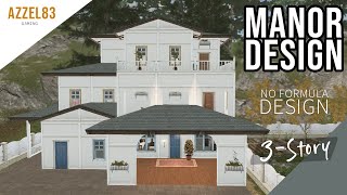 LifeAfter: Manor Design NO FORMULA - 3 Story House | Tutorial   Blueprint