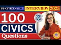 2025 random 100 civics questions and answers - U.S. citizenship interview I N400 Interview #uscis