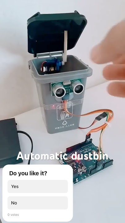 Automatic dustbin using arduino uno - YouTube