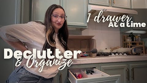Organize and declutter |When you only have time for 1 Kitchen drawer!