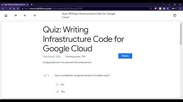 Quiz: Writing Infrastructure Code for Google Cloud | GCCP #quiz