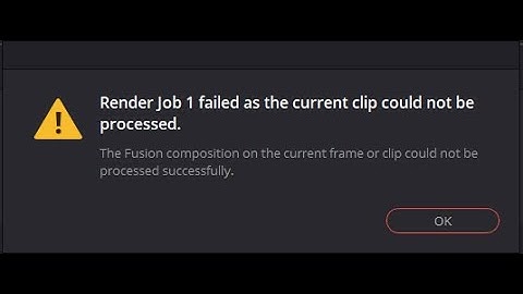 How to fix "Render Job Failed" Error / Como corrigir o erro "Render Job Failed"| DaVinci Resolve 16