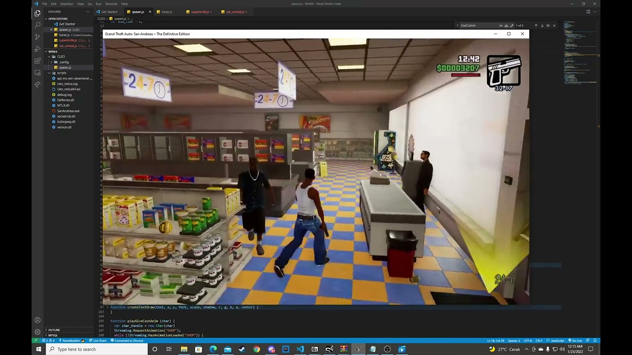 GTA San Andreas Definitive Edition - Store Robbery Mod CLEO Redux