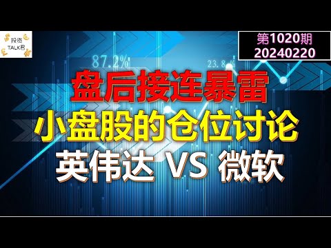 ✨【投资TALK君1020期】盘后接连暴雷！小盘股的仓位讨论！英伟达VS微软✨20240219#NFP#通胀#美股#美联储#经济#CPI#美国房价