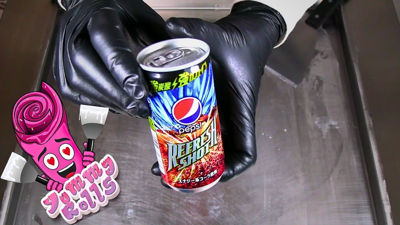 ASMR - PEPSI REFRESH SHOT Ice Cream Rolls