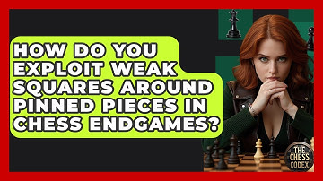 How Do You Exploit Weak Squares Around Pinned Pieces In Chess Endgames? - The Chess Codex
