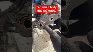 Motor Mio Goyang Tidak Stabil | Ganti bearing arm dan engine mounting mio