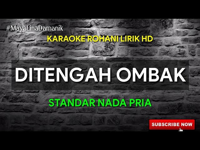 DITENGAH OMBAK DAN ARUS PENCOBAAN - KARAOKE ROHANI || NADA PRIA class=