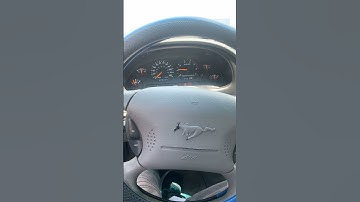 1998 Mustang Open header V6. Last week with the 6 cyl in her!