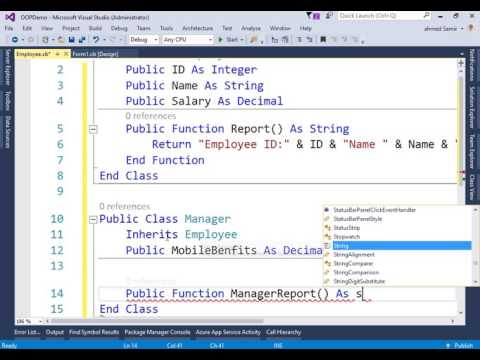 25 Inheritance Demo In VB