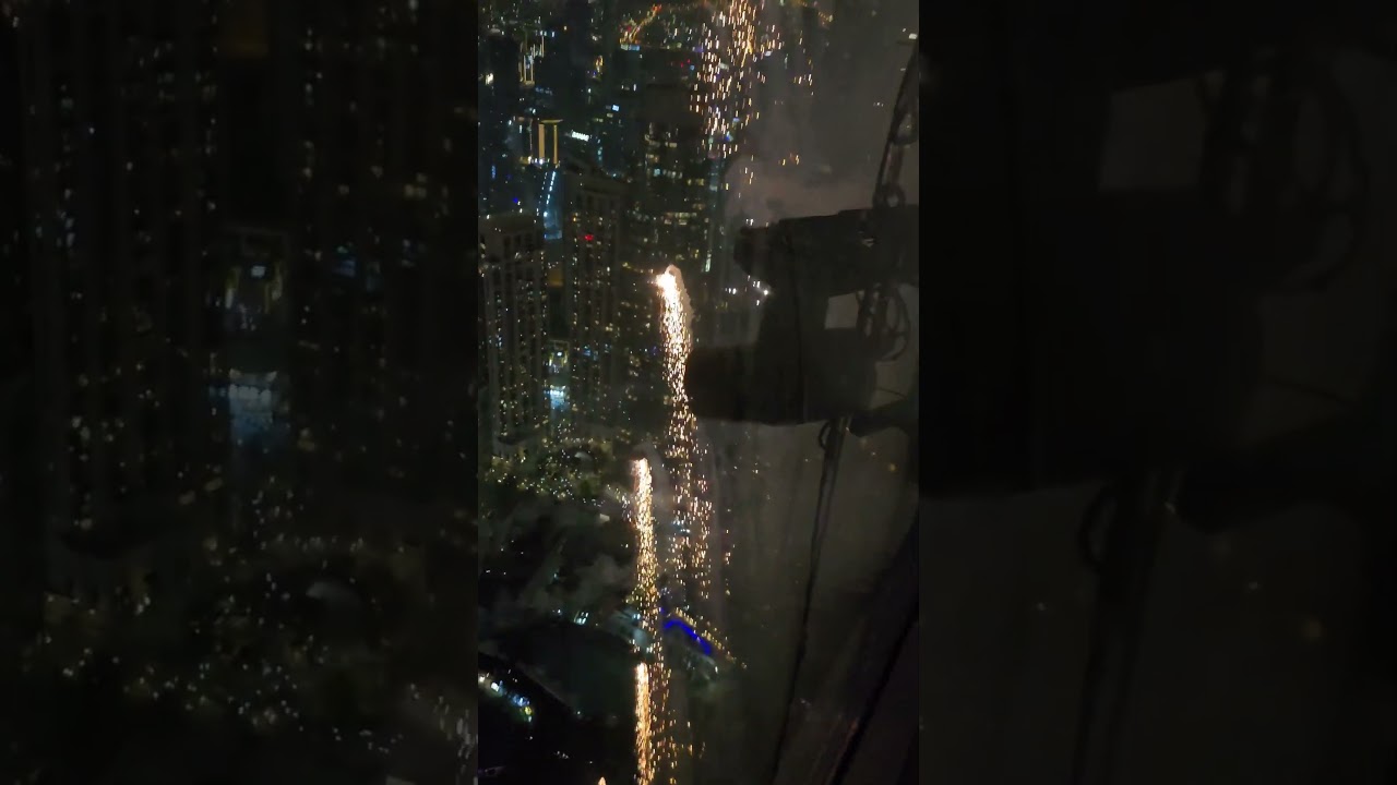 NYE 2025 BURJ KHALIFA FIREWORKS FROM INSIDE #burjkhalifa #dubai #dubai2025 #burjkhalifafireshow