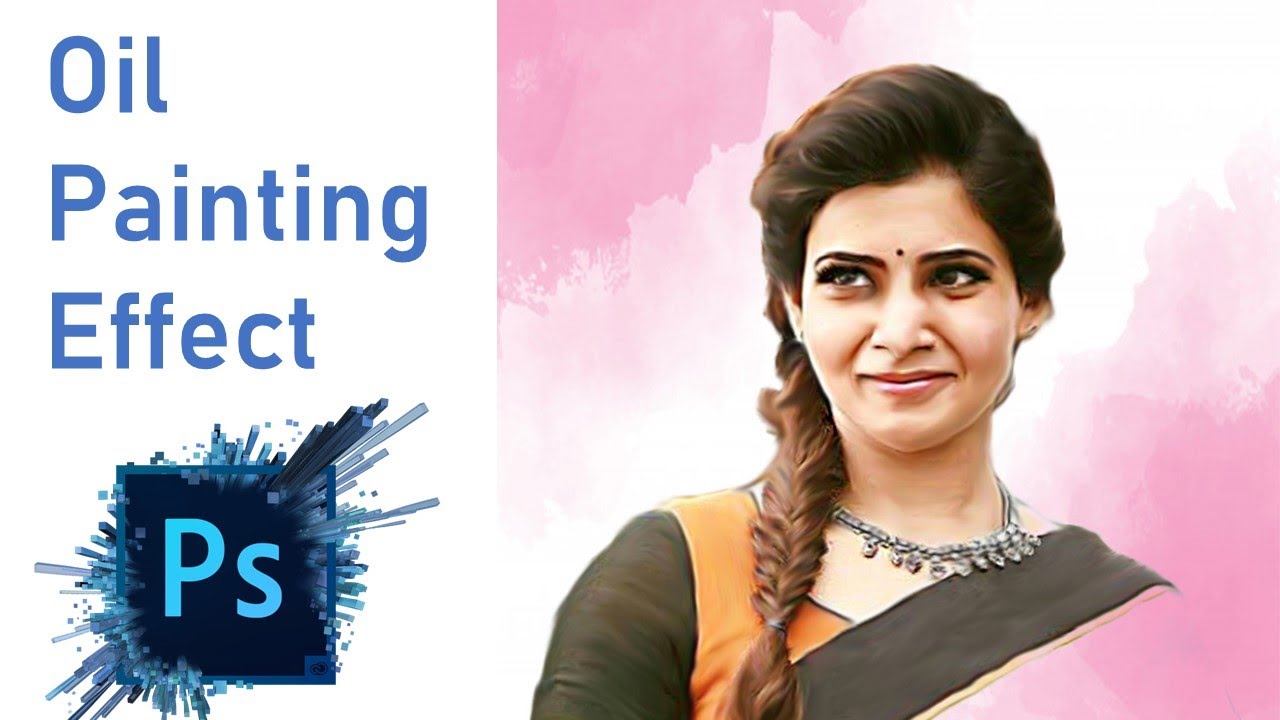 How to create digital oil painting effect in Smudge Effect