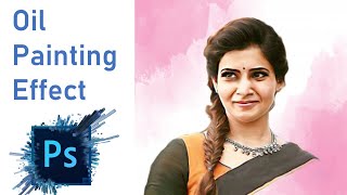 How to create digital oil painting effect in photoshop | Smudge Effect 2020 screenshot 1